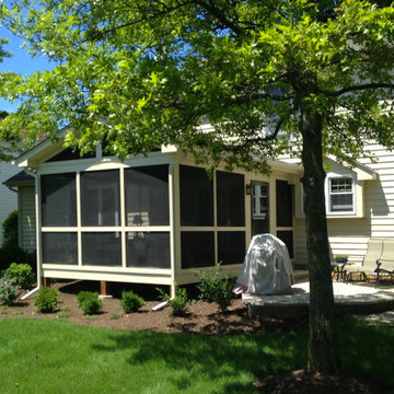 Custom Designed Screen Porch, Patio, and Fire Pit
