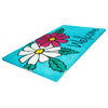 Floral Welcome Non Slip Coir Doormat
