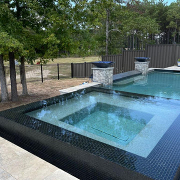 Composite Trex and Iron Fence