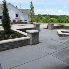 Pool deck and walls