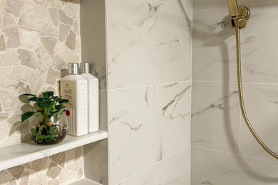 Example of a cottage bathroom design in Other