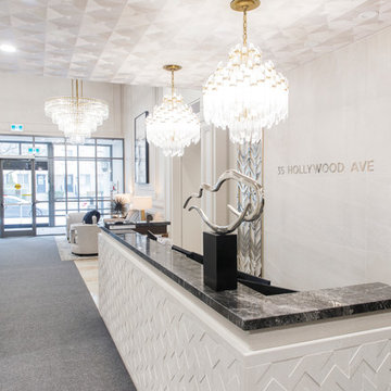 Contemporary & Glamorous Condo Lobby Renovation- Commercial Project