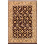 Bareens Designer Rugs - Boho Chic Ziegler Kimi Brown Tan Hand-Knotted Wool Rug - 9'0'' x 11'8'' - Enhance the ambiance of your home with this magnificent Persian-influenced Turkish hand-knotted rug made by skilled artisans capable of creating the most exceptional vegetable dyes and hand-spun wool. This exquisite handmade rug is a one-of-a-kind Peshawar Kafkaz, otherwise identified as Chobi, Chobi Peshawar, Oushak, or Ziegler rug. These handmade rugs are crafted in Pakistan utilizing superior-quality wool imported from Australia, New Zealand, and Korea in two types of weaves: the Persian weave and the Mori weave. This rug is meticulously crafted by hand using the finest natural vegetable dyes extracted from local plants. The artisans use a blend of hand-spun local and fine merino wool, resulting in a rug with a compelling texture, higher lanolin content, and longer staple. The artisans occasionally incorporate natural or artificial silk into the pile to enhance specific motifs. The finished product is an awe-inspiring execution of flawless design and an understated palette that exudes elegance.