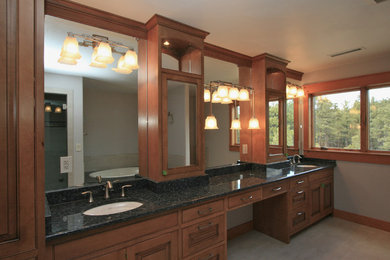 Example of a classic bathroom design in Other