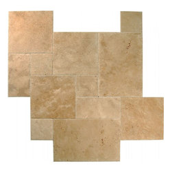 4 sz. Pattern Set Travertine - Cappuccino Medium - Flooring