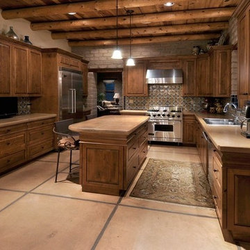 Adobe Houses with Molding Drawer Fronts