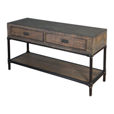 Tobacco Leaf Sofa/Console Table, Tobacco Leaf