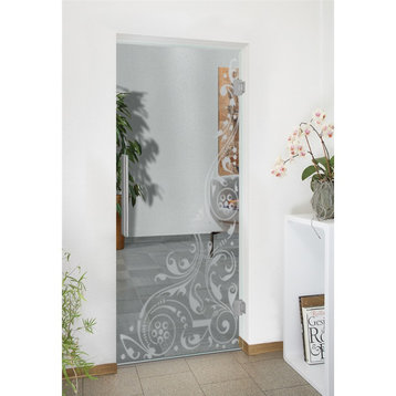 swing glass door, Modern Design, Non-Private, 26"x84" Inches, 3/8"(10mm)