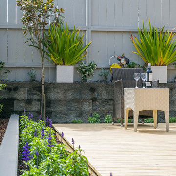 A tiny back garden