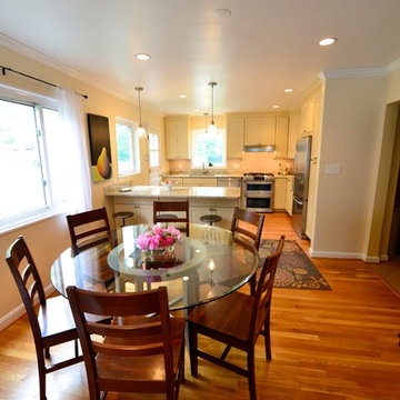 Transitional Open Kitchen in Falls Church, VA