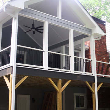 Marietta Craftsman Screened Porch & Deck Addition - Revere Circle GA 30062