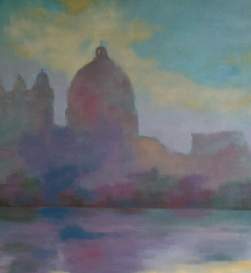 St. Marks, Venice, 28x26, framed