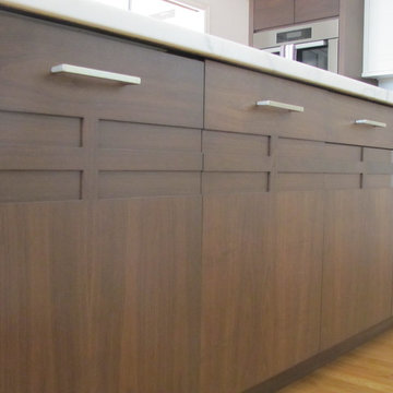Walnut and White Painted Kitchen
