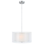 Lite Source Inc. - PENDANT, PS/FABRIC SHADE, E27 TYPE CFL 23Wx2,DCI - Light up your life and your home with this dazzling pendant. Featuring a beautiful rich color, this light will shine anywhere. Whether used as a reading light in your living space, an accent light in the bedroom, or even in your kitchen or dining area-- this light is the perfect addition to any room.