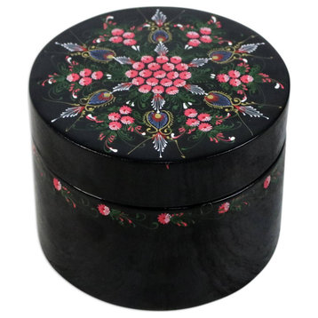 NOVICA Floral Abundance And Decorative Wood Box
