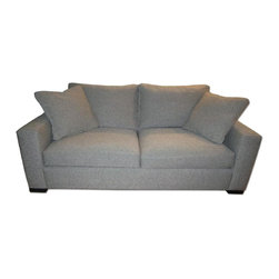 Room & Board Grey Tweed Fabric Metro Sofa - Sofas