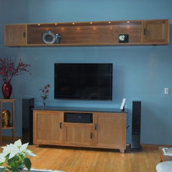 Custom Entertainment center and large upper shelf - Products