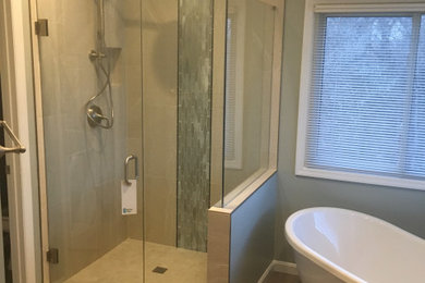 Inspiration for a modern bathroom remodel in Cincinnati