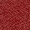 Arial Leather Horn Chair, Finish: Dove, Leather: Red