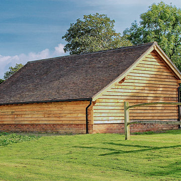 Oak framed garage and barns