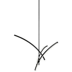 Arm Pendant With Optical Acrylic Shade 
