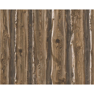 Wood Wallpaper For Accent Wall - 95837-1 Dekora Natur Wallpaper, 4 Rolls