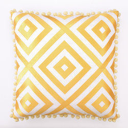 St. Thomas, Yellow Linen - Decorative Pillows