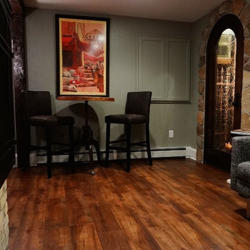 Lower Level Remodel with Wine Cellar in Wauwatosa