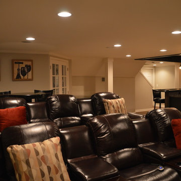Basement Theater Seating Overlooking Bar