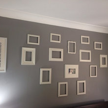 Grey wall White Frames