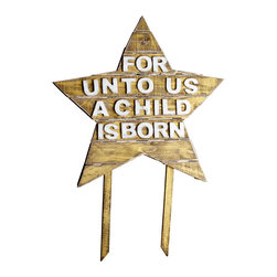 A CHILD IS BORN YARD ART - NEW - Outdoor Holiday Decorations