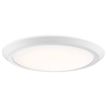 Quoizel VRG1616W Flush Mount, White Lustre Finish