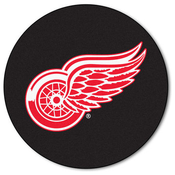 NHL-Detroit Red Wings Puck Mat, 27" Diameter