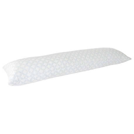 Memory Foam Body Pillow Stay Cool Cover Provides Cooling Relief Lavish Home