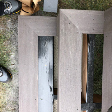 Azek Coastline & Dark hickory
