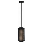 Eurofase - Eurofase 42718-017 Brama, 23W 1 LED Outdoor Pendant Transitional 15.25 - A very fine, mesh screen surrounds the body of theBrama 23W 1 LED Outd Black/Gold White PC  *UL: Suitable for wet locations Energy Star Qualified: n/a ADA Certified: n/a  *Number of Lights: 1-*Wattage:23w LED bulb(s) *Bulb Included:Yes *Bulb Type:LED *Finish Type:Black/Gold
