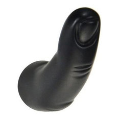 Finger Coat Hook, Matte Black