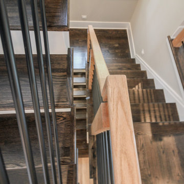 Project #69 | Contemporary Staircase with Horizontal Metal Rods