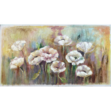 "Garden of Flowers" Hand Painted Oil Canvas Artwork; Modern Art; Fine Art