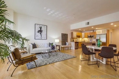 Living room - transitional living room idea in San Diego