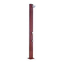 Ducha de piscina Gre solar redonda aluminio - Outdoor Showers