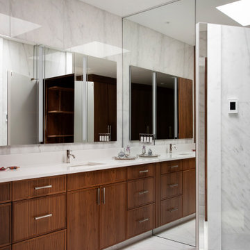 Stunning Walnut Primary bath and closet