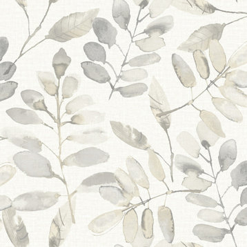 Pinnate Taupe Leaves Wallpaper, Bolt