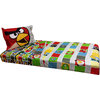 Angry Birds Plush Bedding Set Bold Color Blanket Sheets