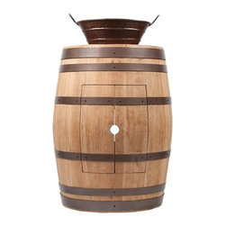 Premier - Wine Barrel Vanity Package with 16" Oval Bucket Vessel Sink with Handles - Na... - Bathroom Vanities And Sink Consoles