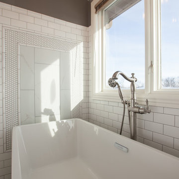 Master Bathroom Remodel from Traditional to Classic Transitional