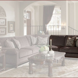 AICO Furniture - RAF Sofa Monte Carlo II - AI-53913-BROWN-46 - Fabric