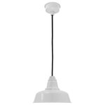 Cocoweb - 10" Farmhouse LED Pendant Light, White - Rustic Style with a Modern Twist