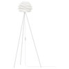 Carmina 51" Tripod Floor Lamp, White/White