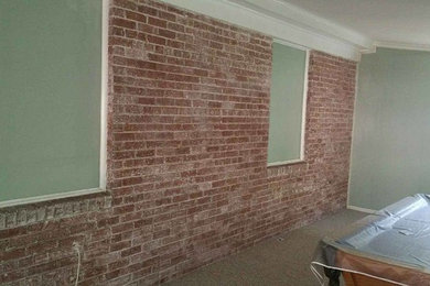 Brick Wall Paint Removal for Faux Finish